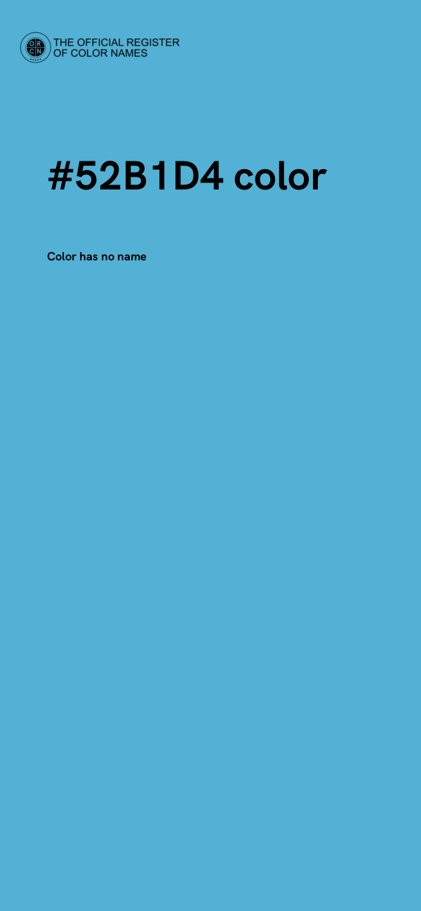 #52B1D4 color image