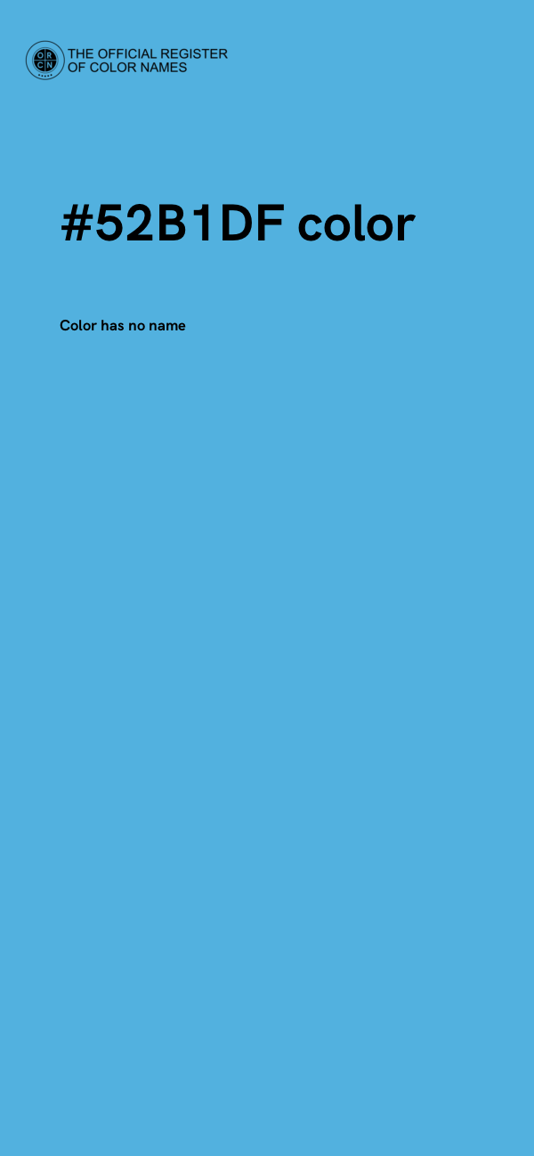 #52B1DF color image