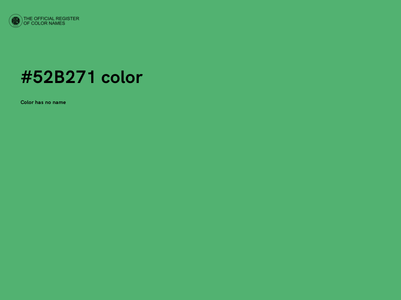 #52B271 color image