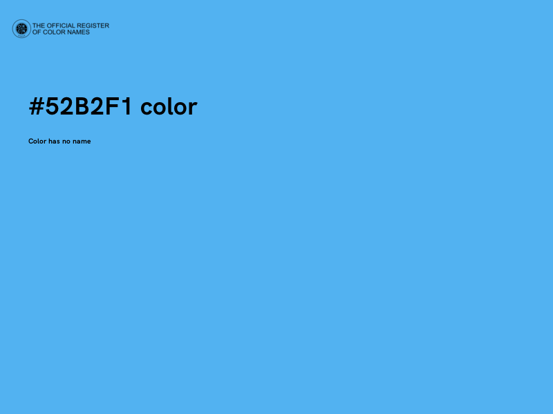 #52B2F1 color image