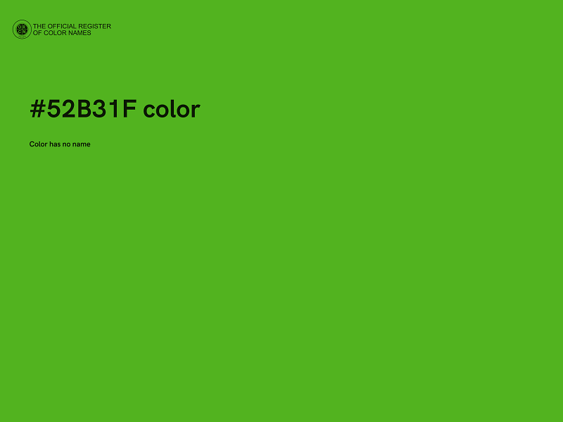 #52B31F color image