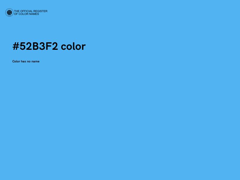#52B3F2 color image