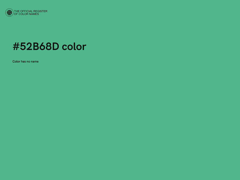 #52B68D color image