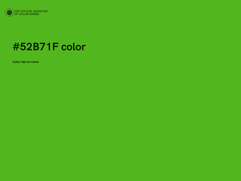 #52B71F color image