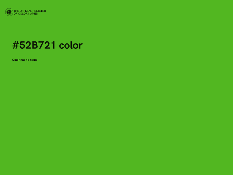 #52B721 color image