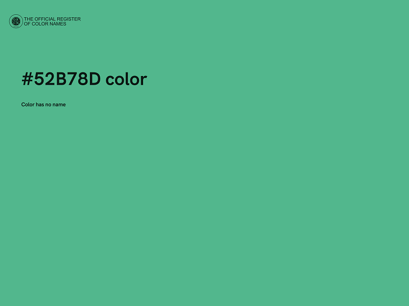 #52B78D color image