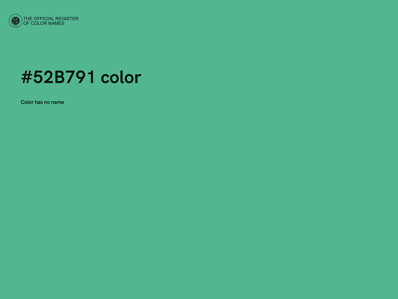 #52B791 color image