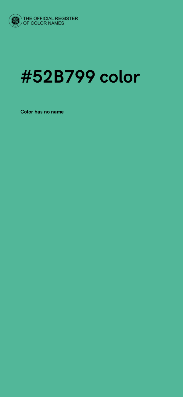 #52B799 color image