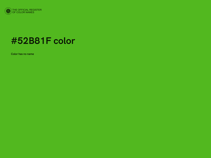 #52B81F color image