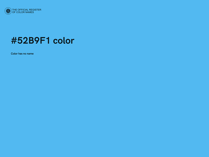 #52B9F1 color image