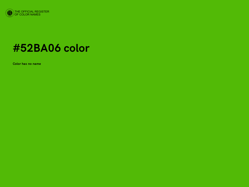 #52BA06 color image