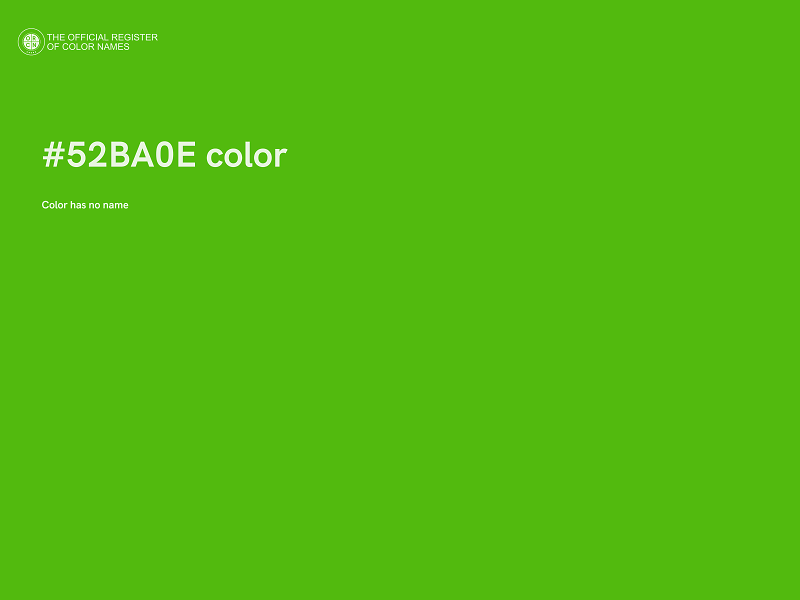 #52BA0E color image