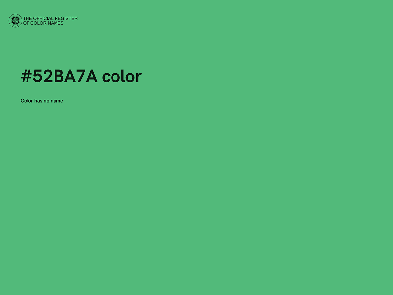 #52BA7A color image