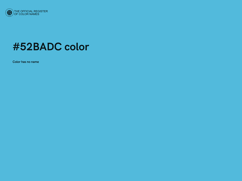 #52BADC color image