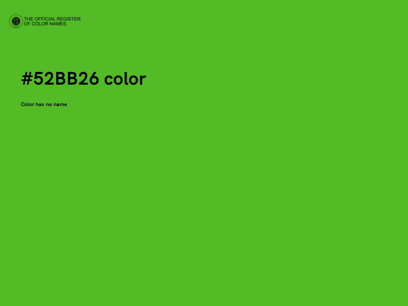 #52BB26 color image