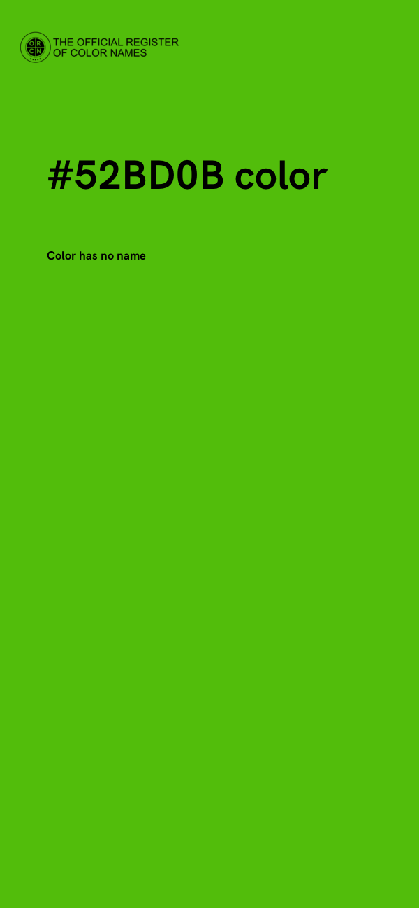 #52BD0B color image