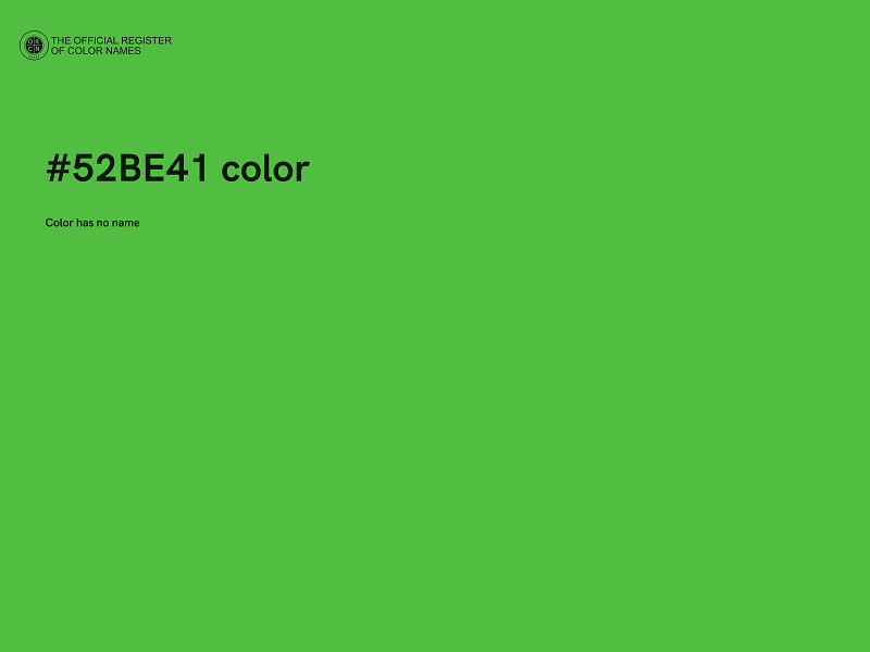#52BE41 color image