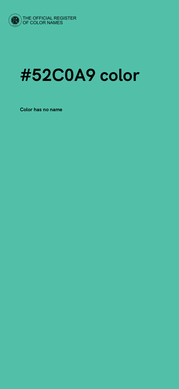 #52C0A9 color image