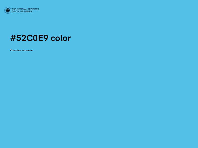 #52C0E9 color image