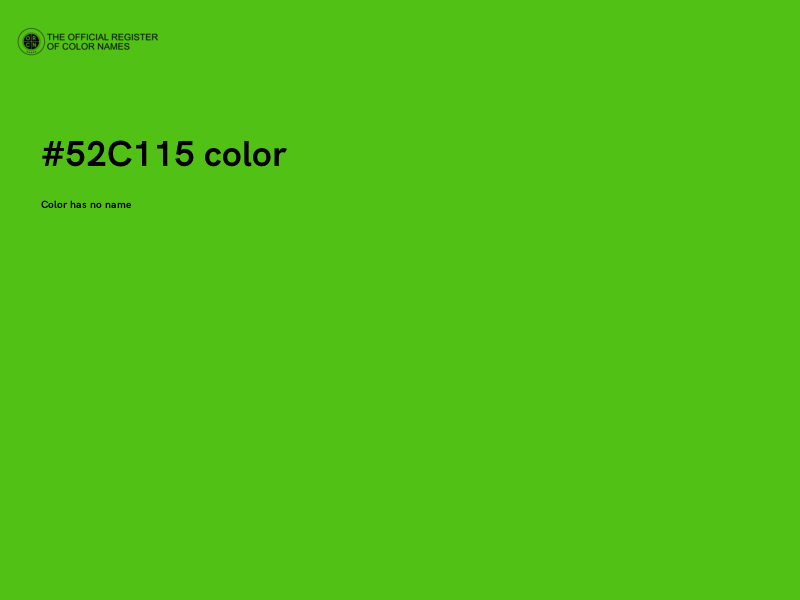 #52C115 color image