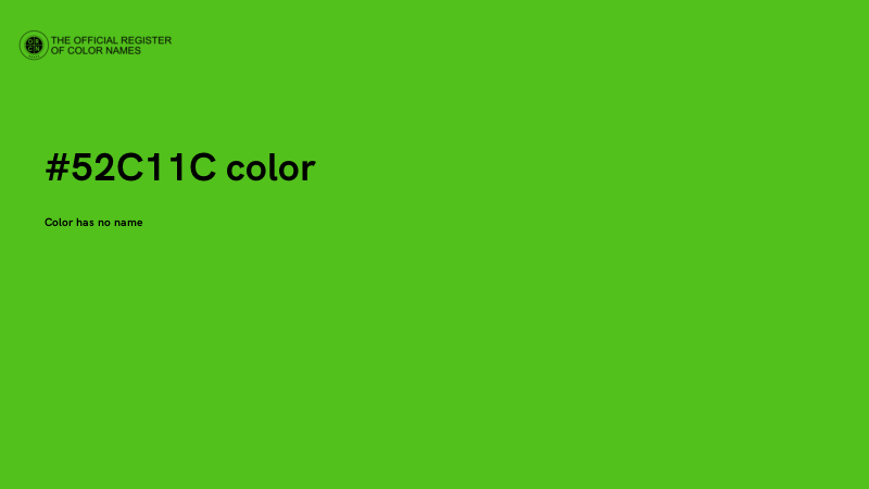 #52C11C color image