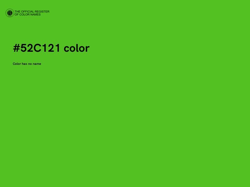 #52C121 color image