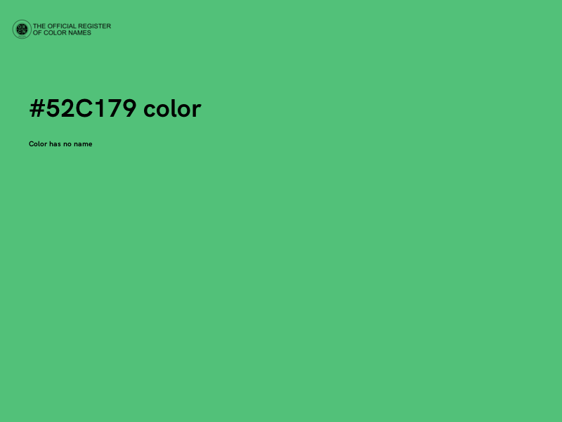 #52C179 color image