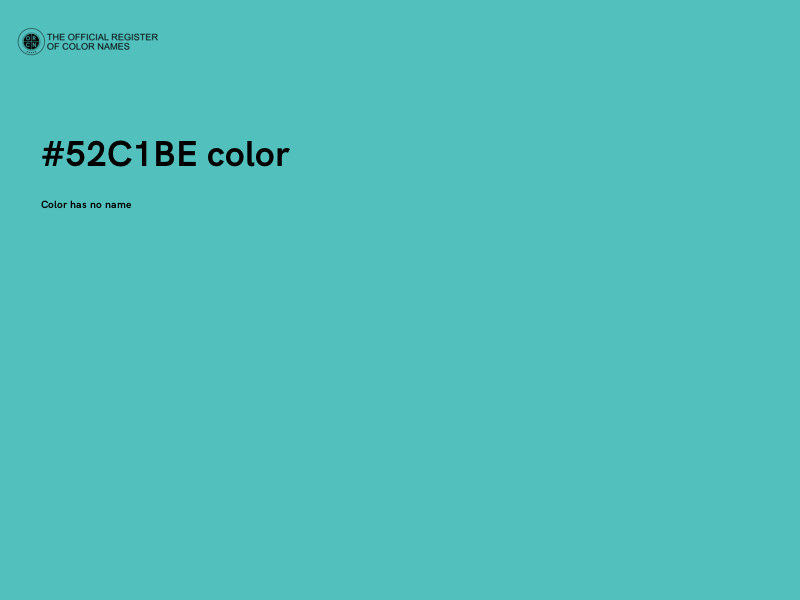 #52C1BE color image