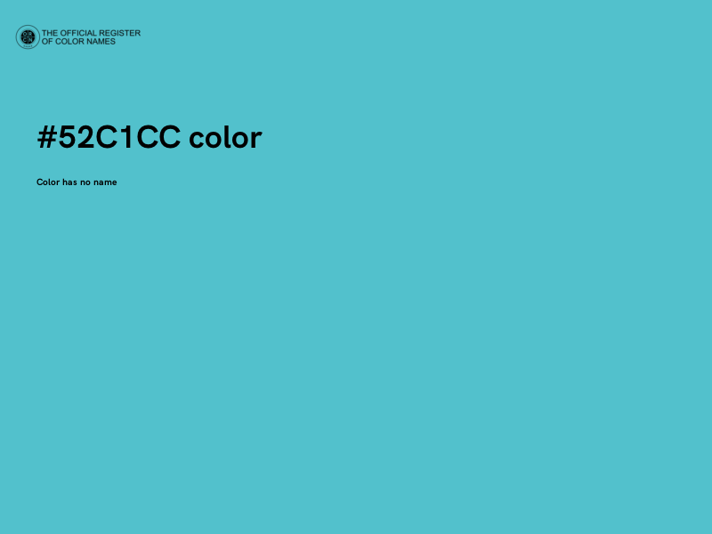 #52C1CC color image