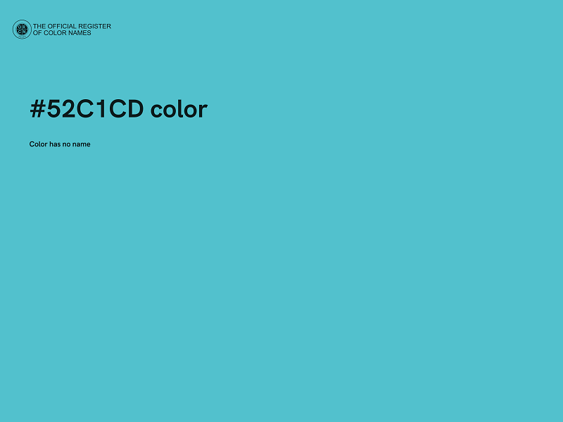 #52C1CD color image