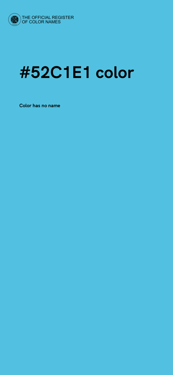 #52C1E1 color image