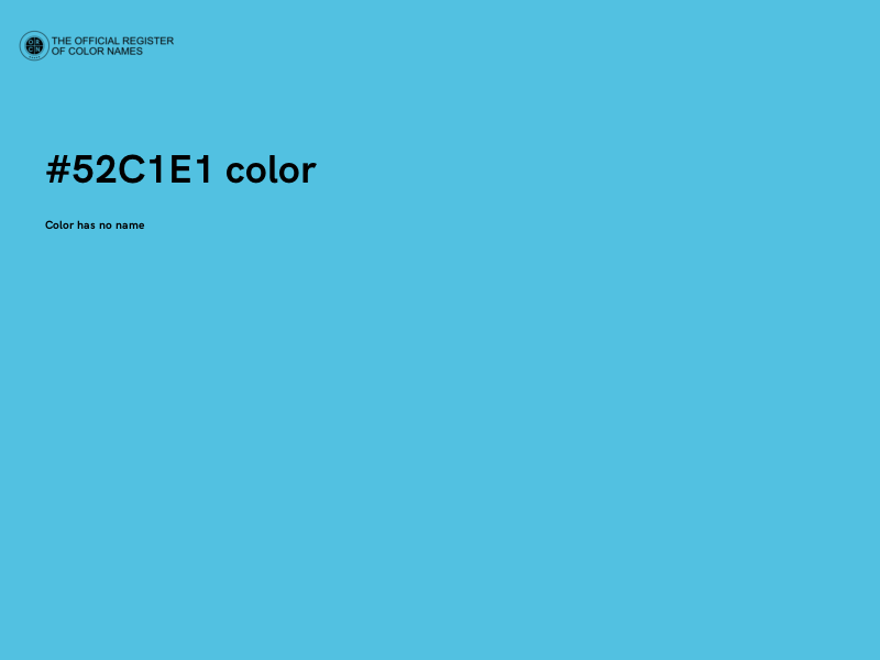 #52C1E1 color image