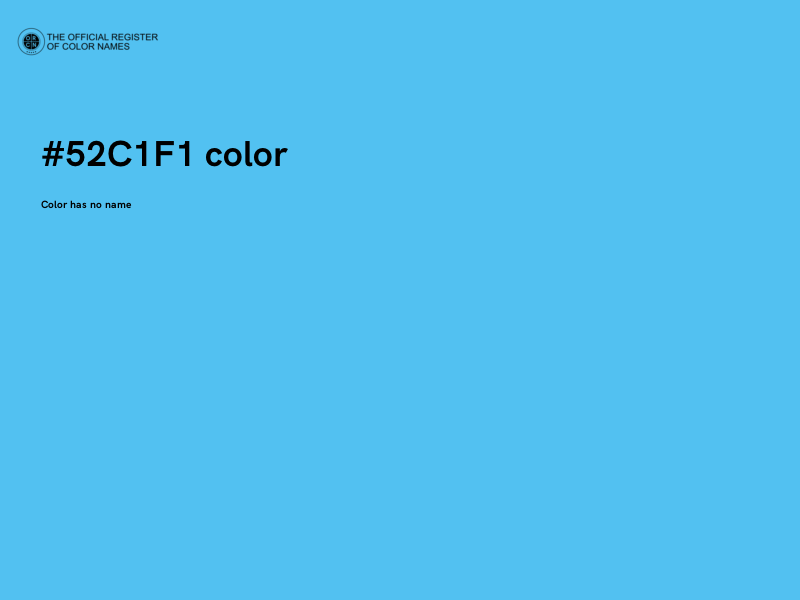 #52C1F1 color image