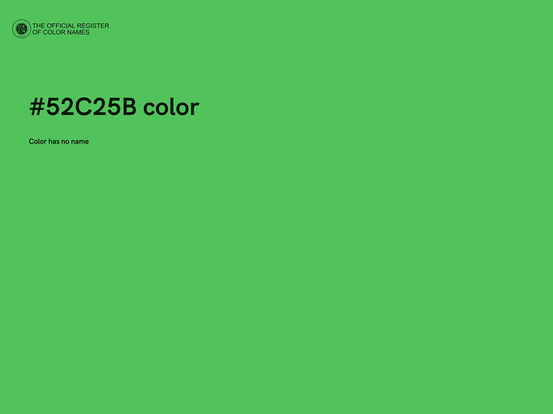 #52C25B color image