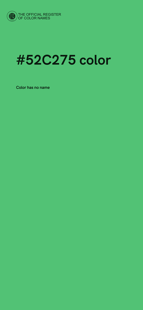 #52C275 color image