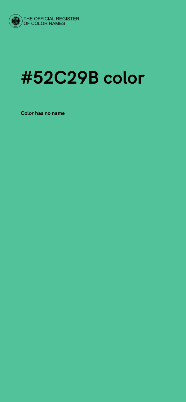 #52C29B color image