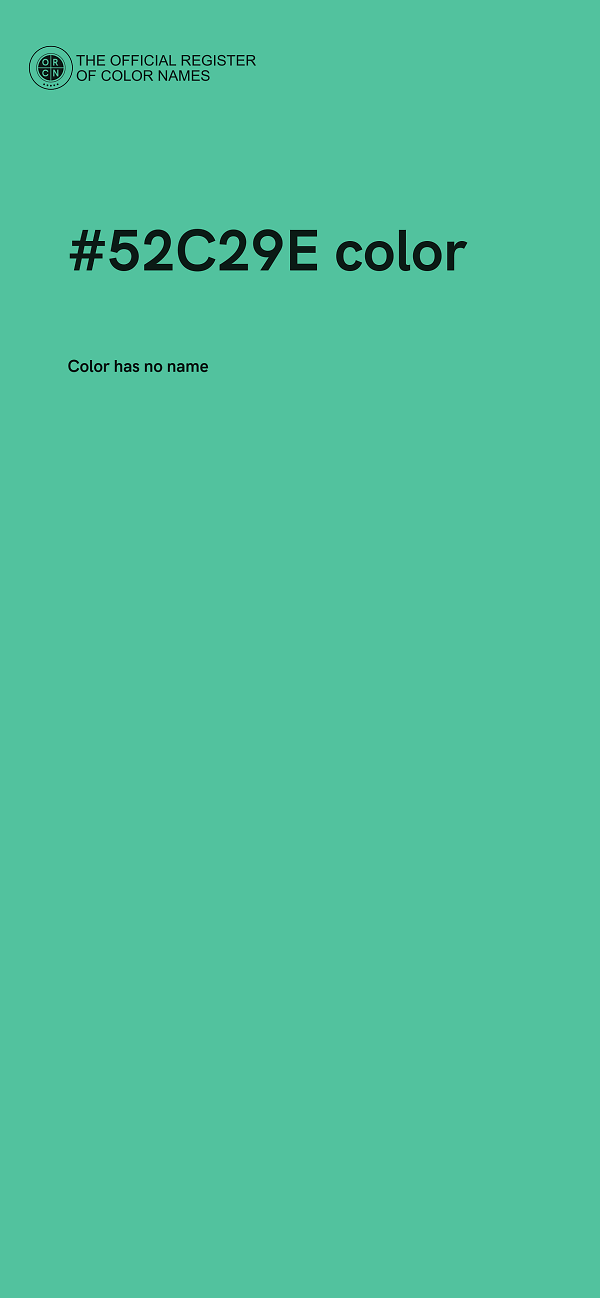 #52C29E color image