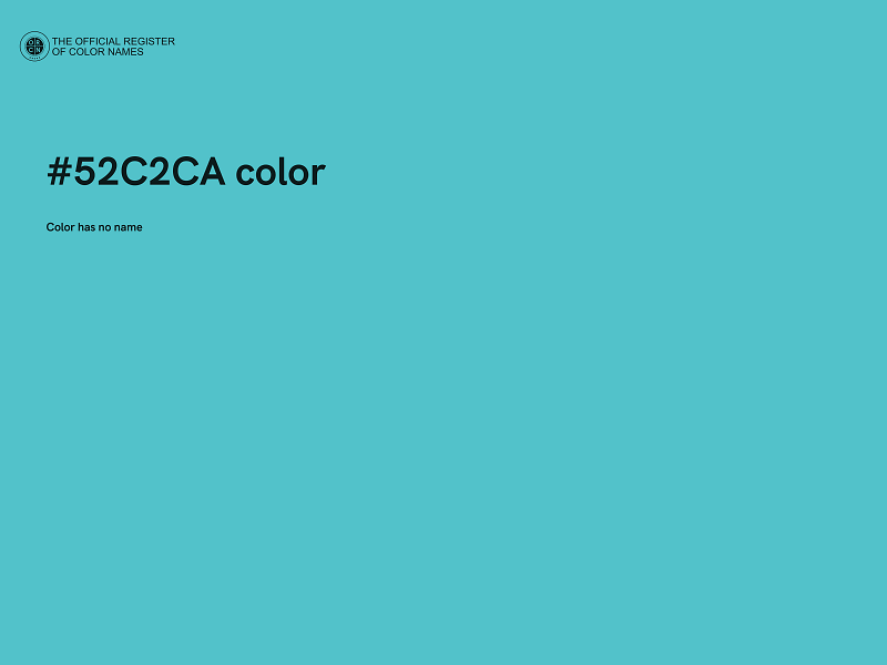 #52C2CA color image