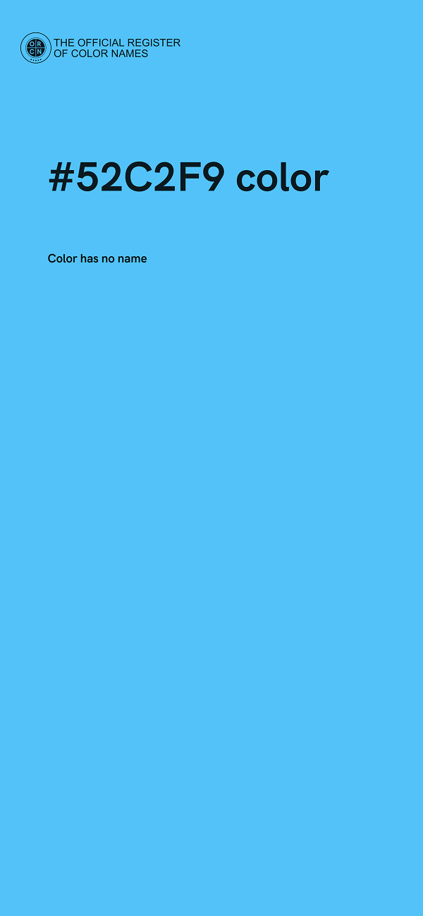 #52C2F9 color image