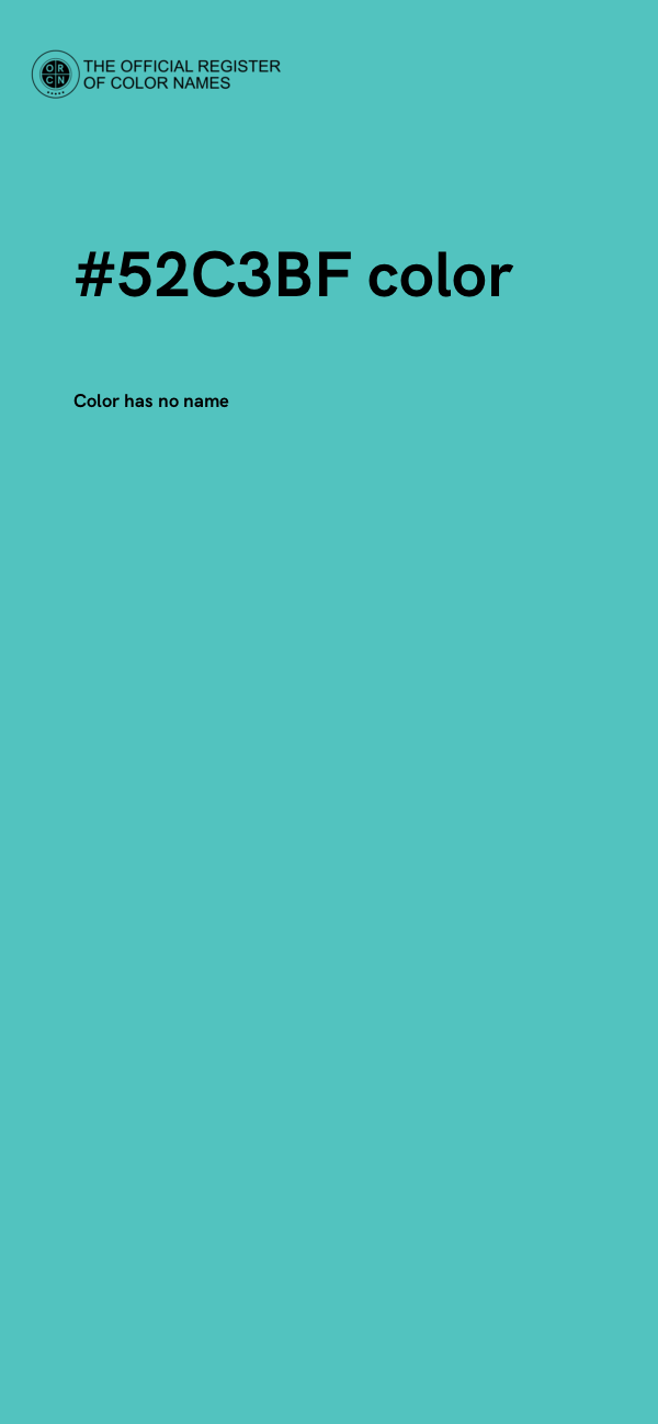#52C3BF color image