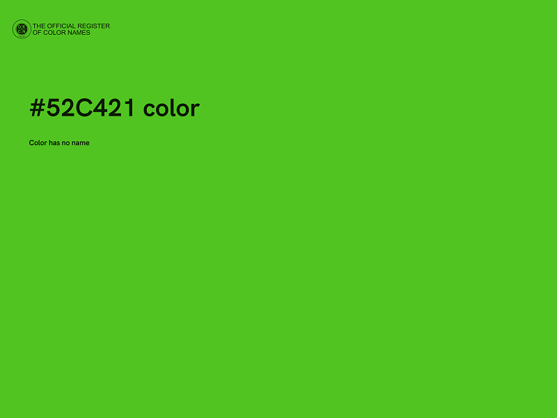 #52C421 color image