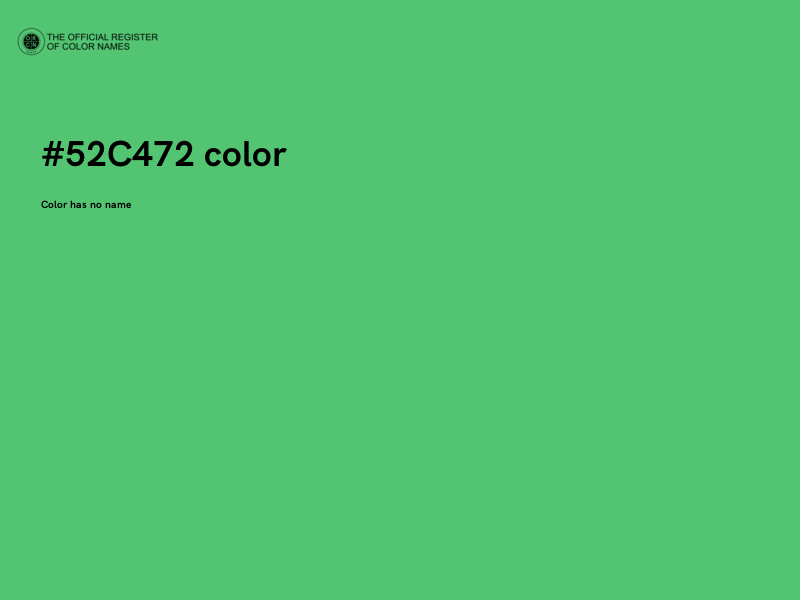 #52C472 color image