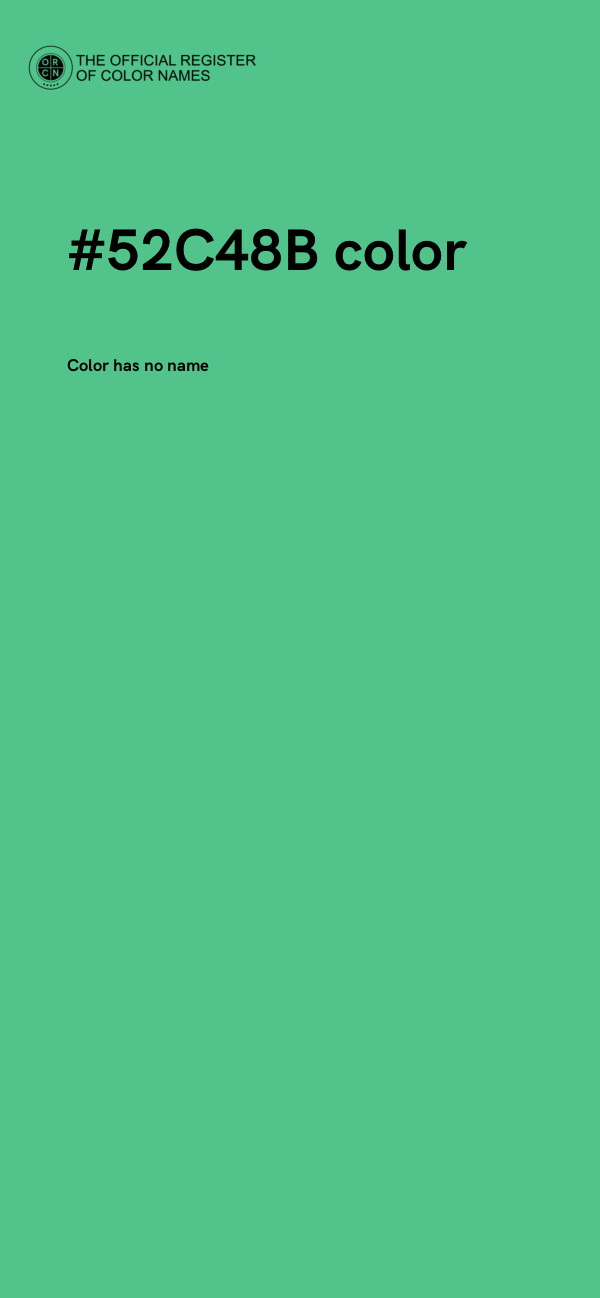 #52C48B color image