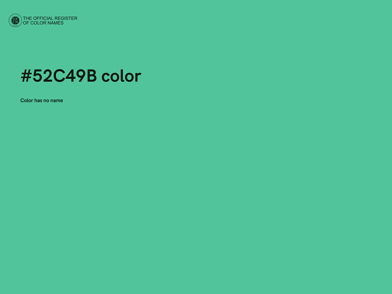 #52C49B color image