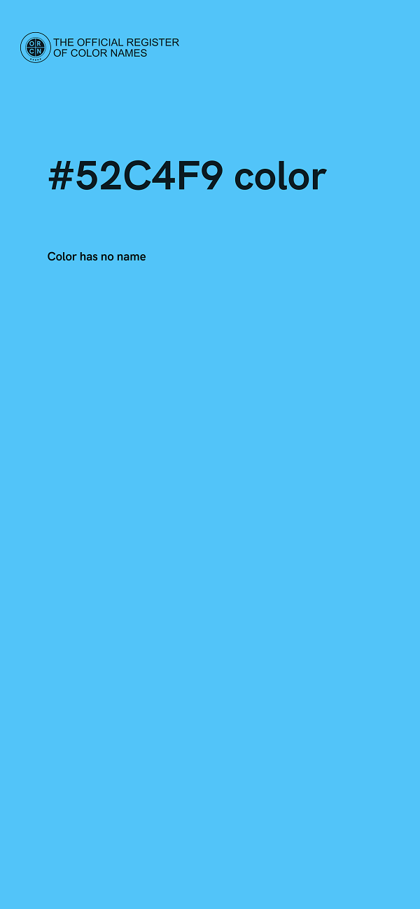 #52C4F9 color image