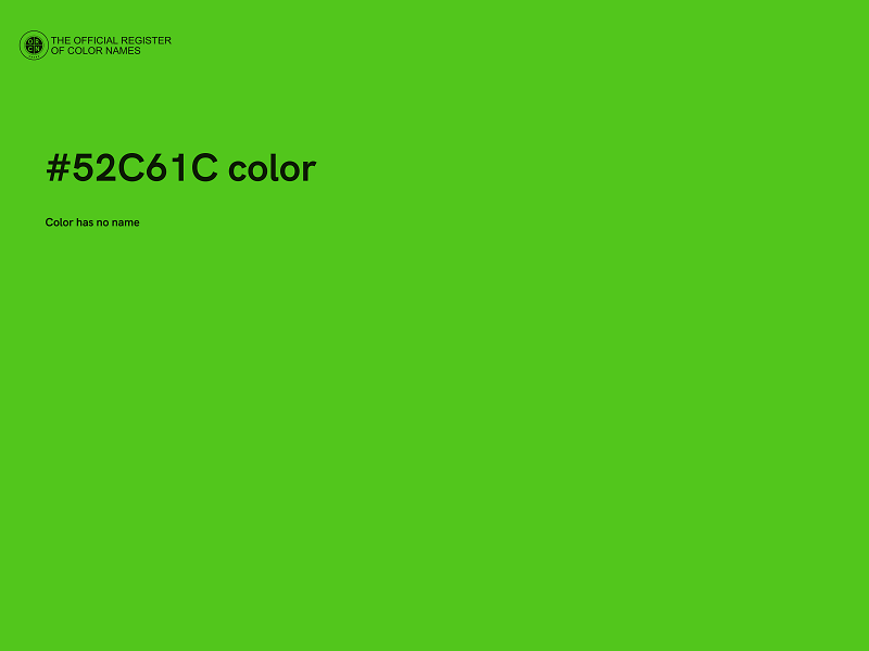 #52C61C color image