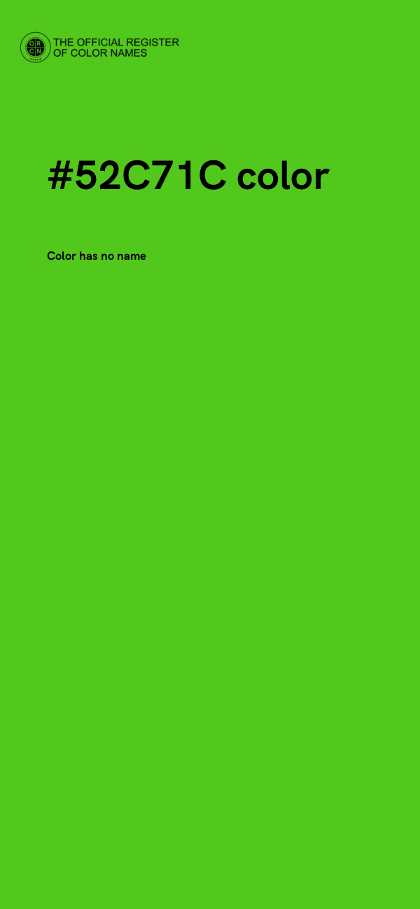 #52C71C color image