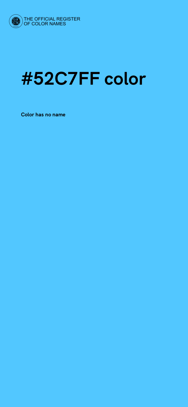 #52C7FF color image