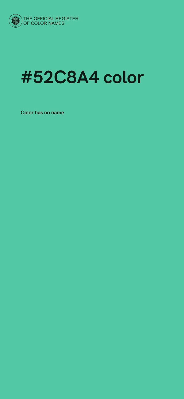 #52C8A4 color image