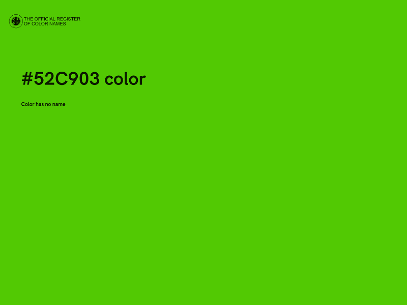 #52C903 color image